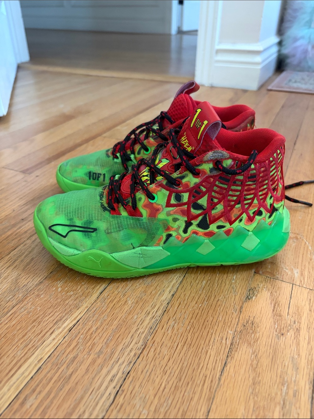 puma lamelo mb.01 thermo 1 of 1 big kids sz 4y sneakers